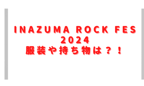 イナズマロック2024雨の服装や持ち物は？会場に椅子や食べ物・酒の持ち込み禁止？